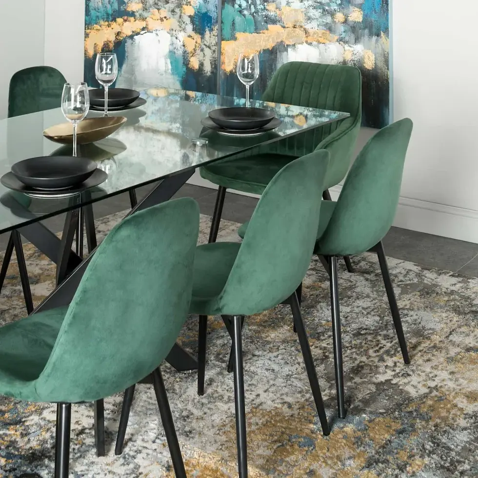 Thumbnail: ROCCO VELVET DINING CHAIR