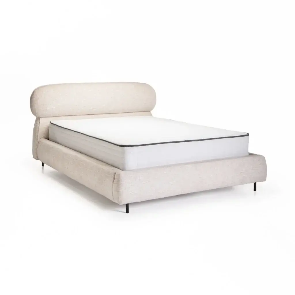 LILY TEXTURED FABRIC BED FRAME