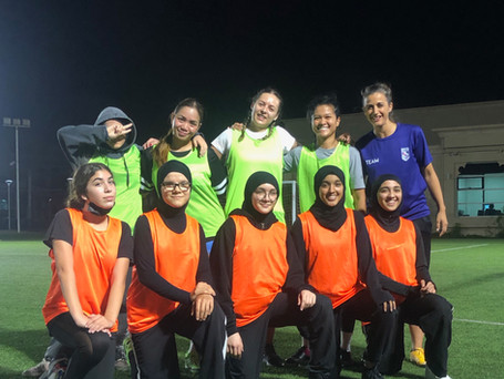 Friendly game with our Seniores ninja squad @ Lycee Francais International - Academic City