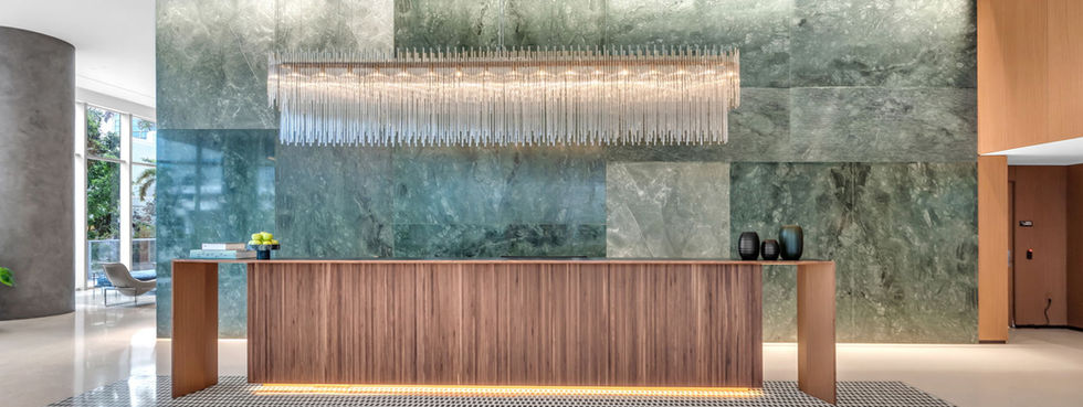 Lobby at Casa Bella Residences, 1400 Biscayne Blvd, Miami