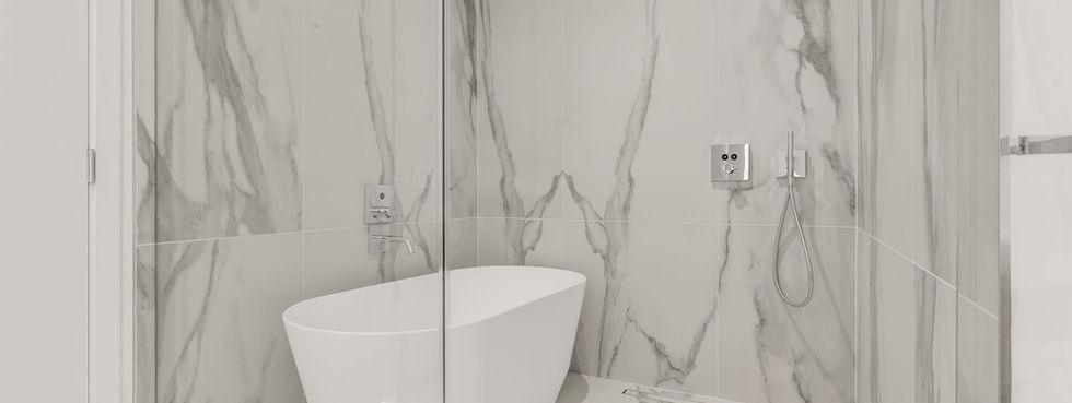 Primary Bath Tub at Casa Bella Residences 706, 1400 Biscayne Blvd, Miami