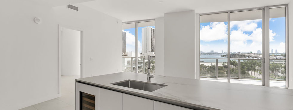 Kitchen Island at Casa Bella Residences 706, 1400 Biscayne Blvd, Miami
