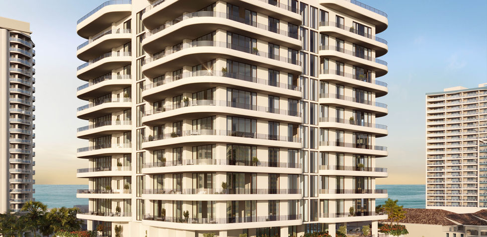 Exterior rendering of Bungalow East Fort Lauderdale Beach on North Birch Road