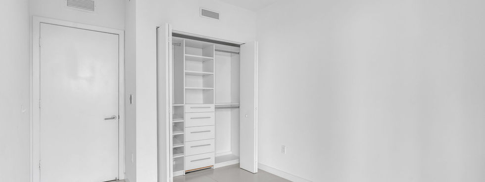 Second bedroom built-in closet at SLS Brickell 2905, 1300 S Miami Ave, Brickell, Miami