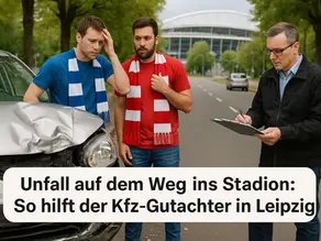 Zwei Fans geraten in einem Unfall