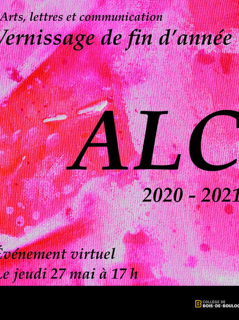 Affiche du vernissage de fin d'année