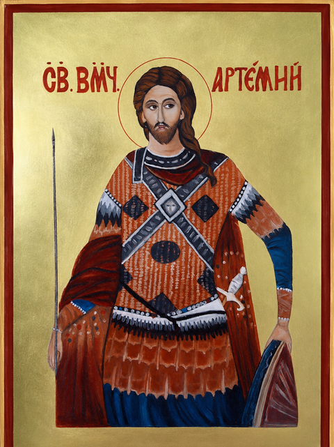 Painting of an Icon painted by Annie Deneyici for a Church in Armenia