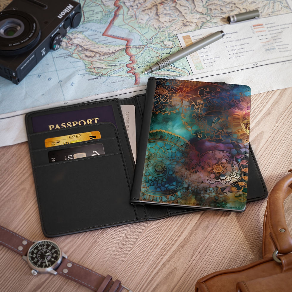 Thumbnail: Abstract with Gold Passport Cover