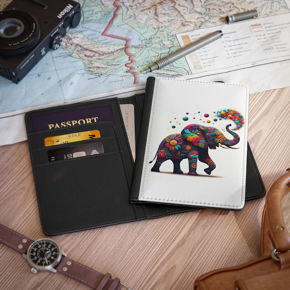 Thumbnail: Colorful Elephant Passport Cover