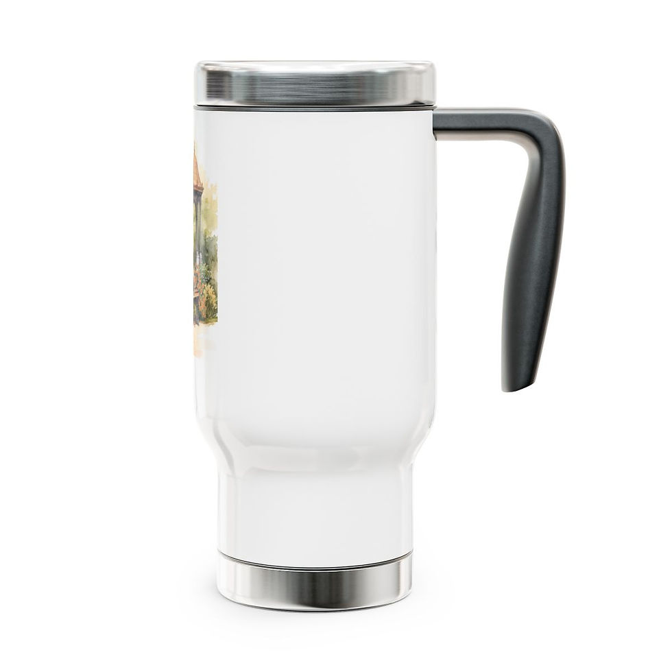 Thumbnail: Great Dane on a Park Bench Stainless Steel Travel Mug 