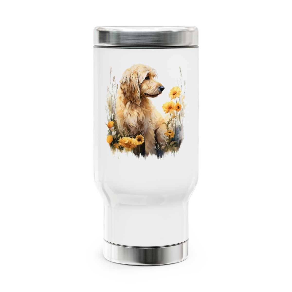 Golden Doodle Stainless Steel Travel Mug