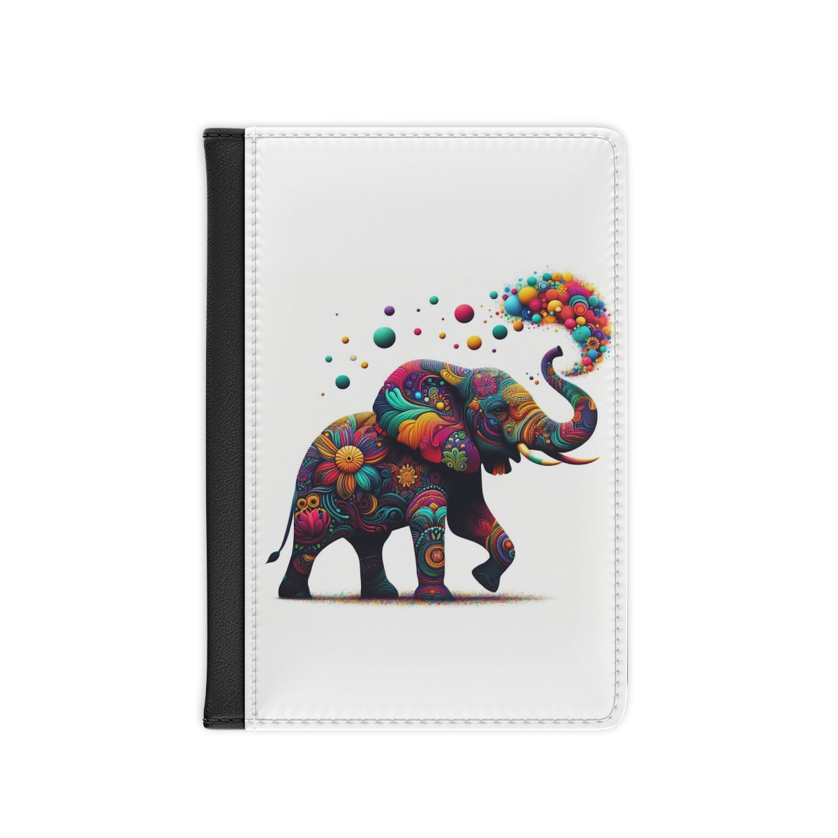 Colorful Elephant Passport Cover