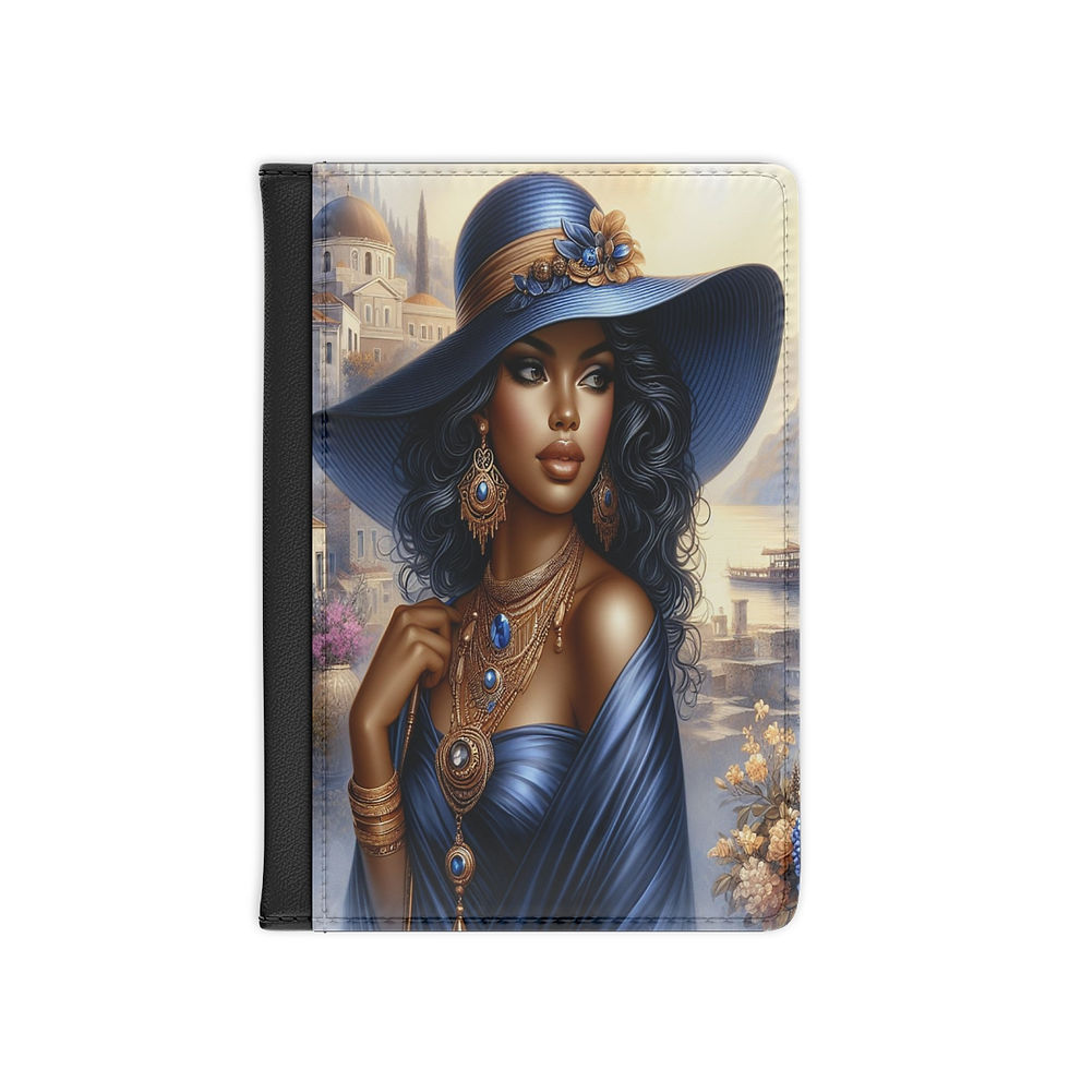 Thumbnail: Lady in Blue Passport Cover