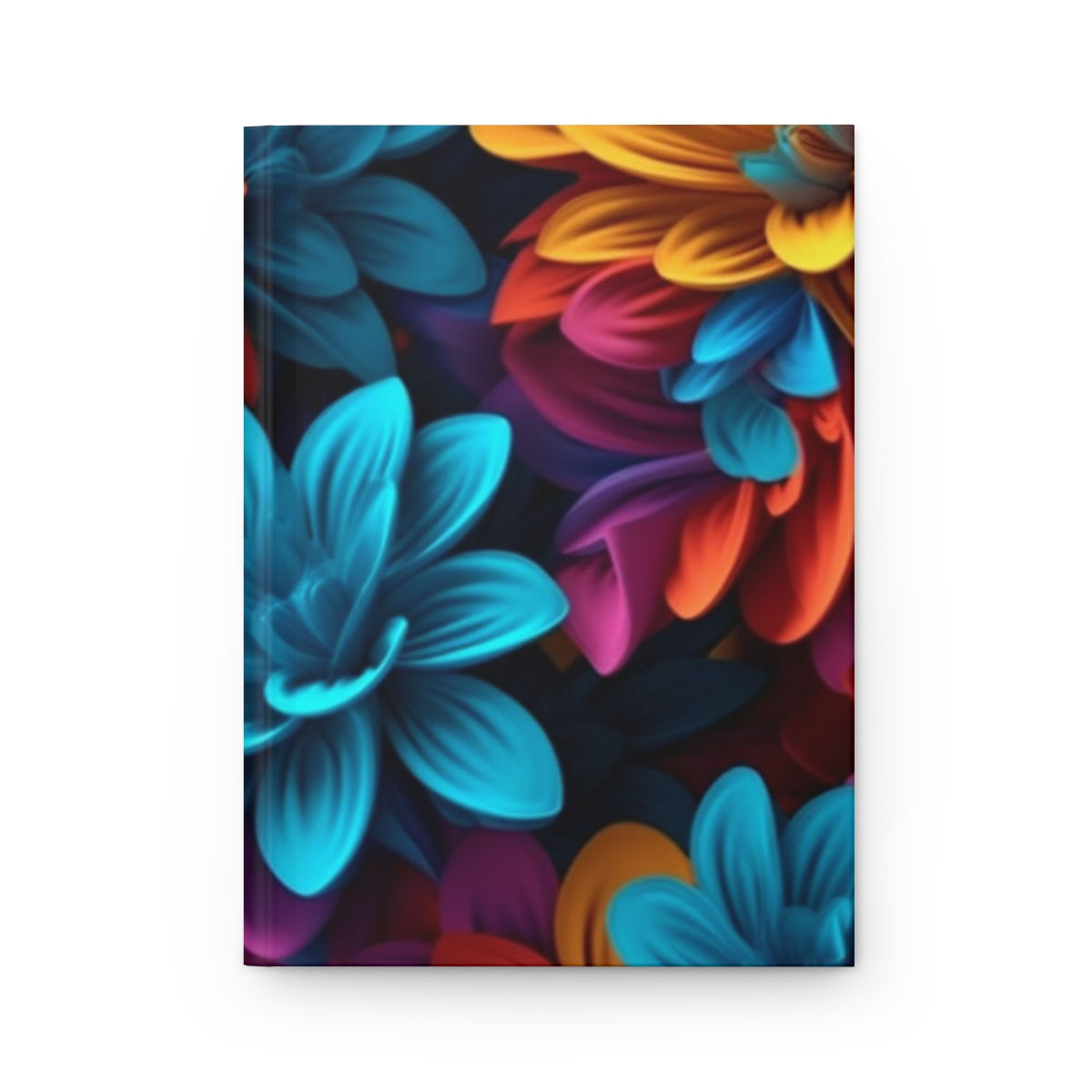 Blue Flower Hardcover Journal Matte