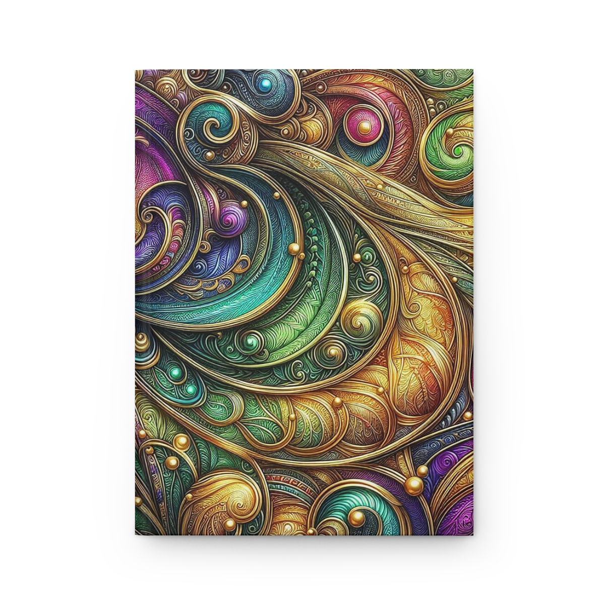 Colorful Swirls Hardcover Journal Matte