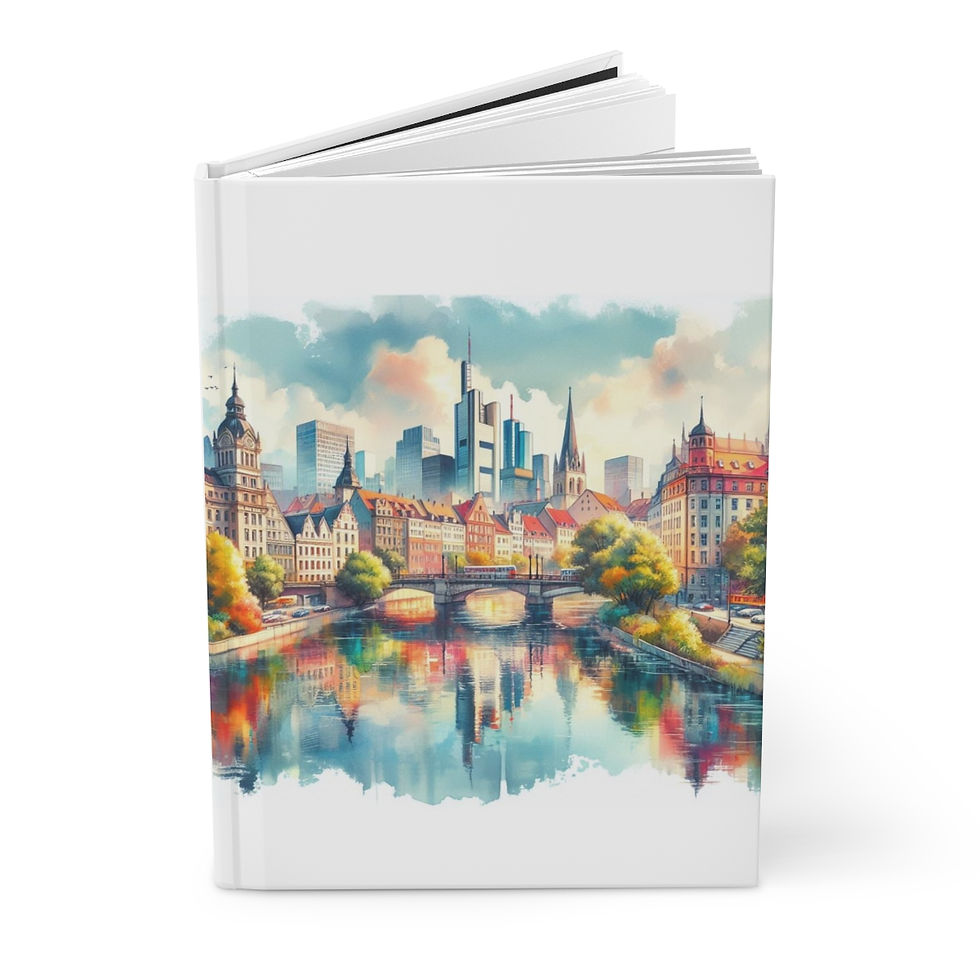 Thumbnail: Watercolor City Hardcover Journal Matte