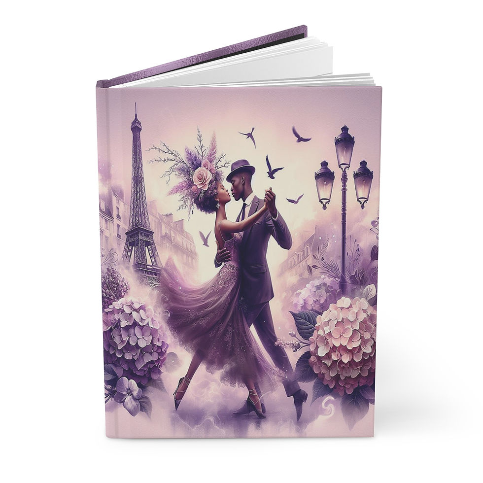 Thumbnail: Dancing Couple in Purple Hardcover Journal Matte