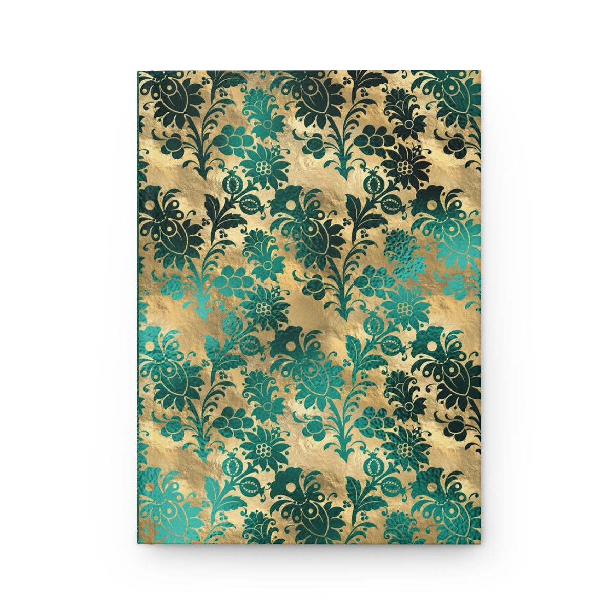 Teal and Gold Hardcover Journal Matte