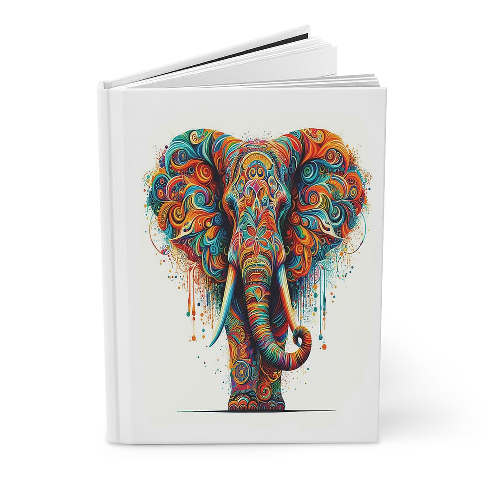 Thumbnail: Orange Elephant Hardcover Journal Matte