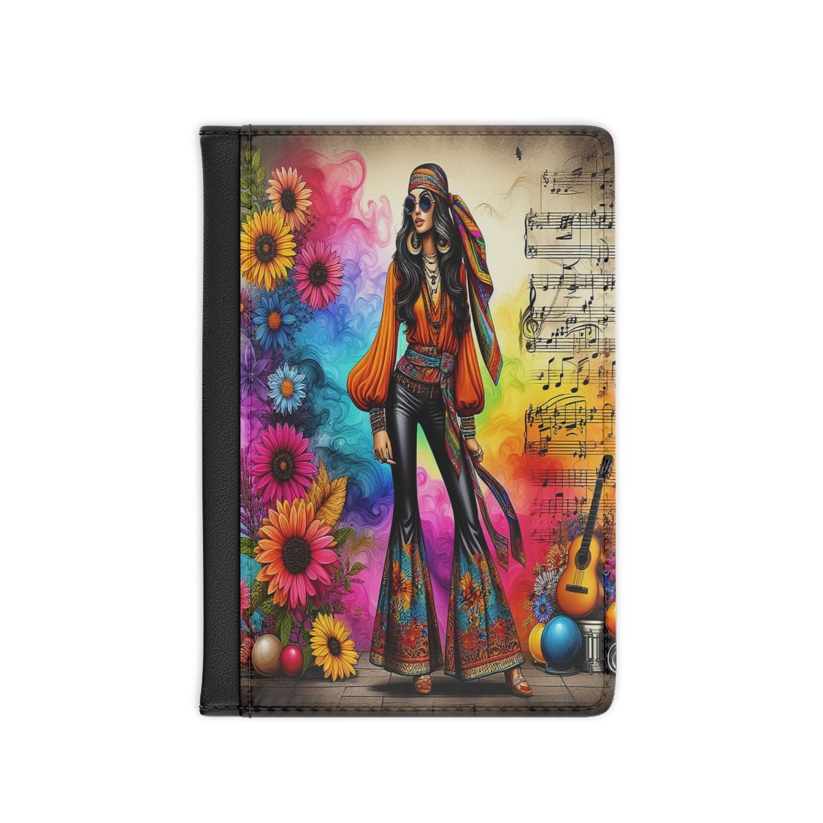Hippie Passport Cover