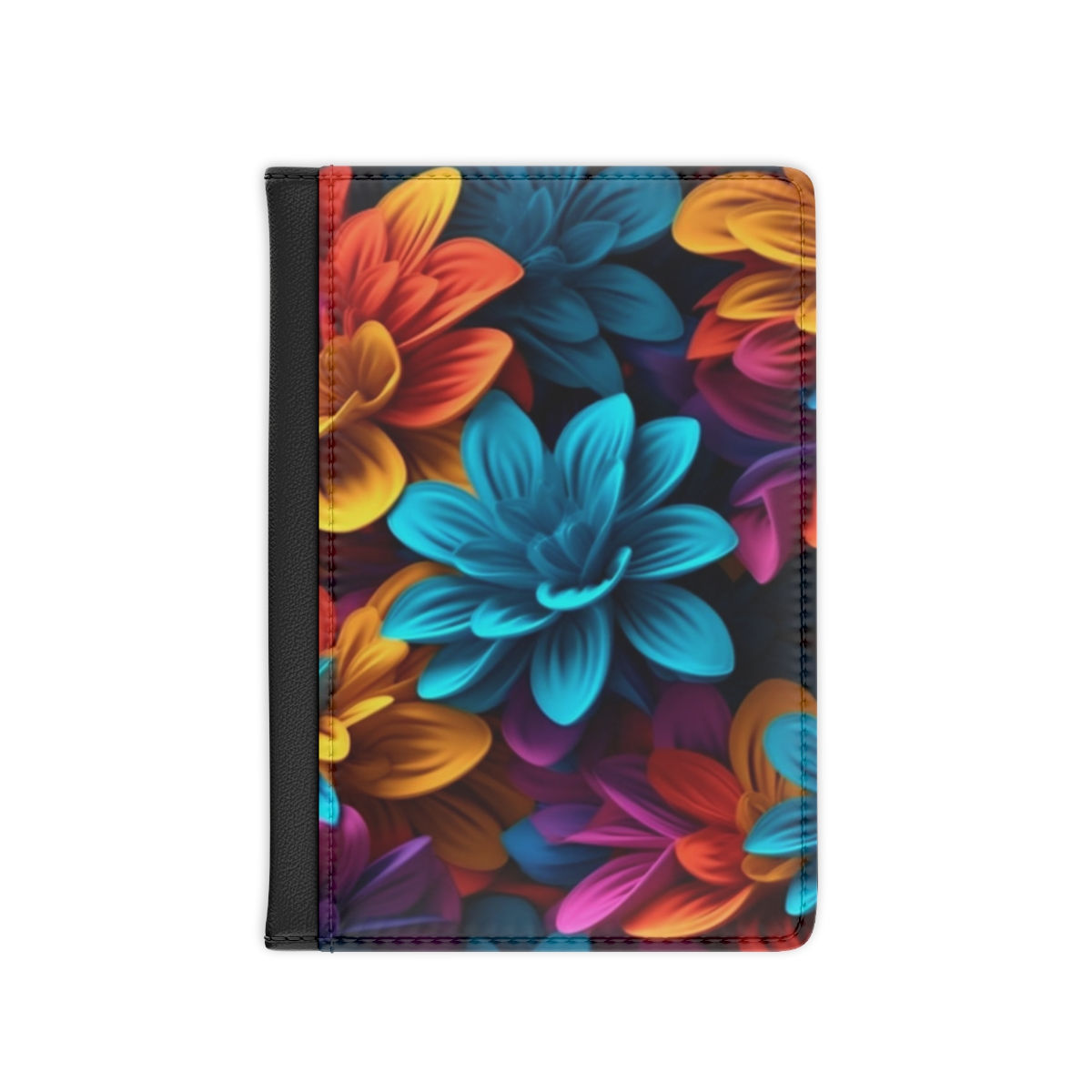 Bright Flowered Passport Cover