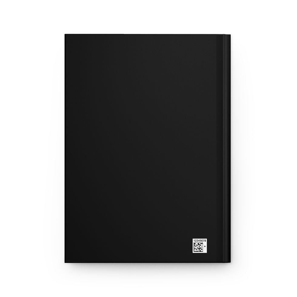 Thumbnail: Lady with Teal Hat with Train Hardcover Journal Matte