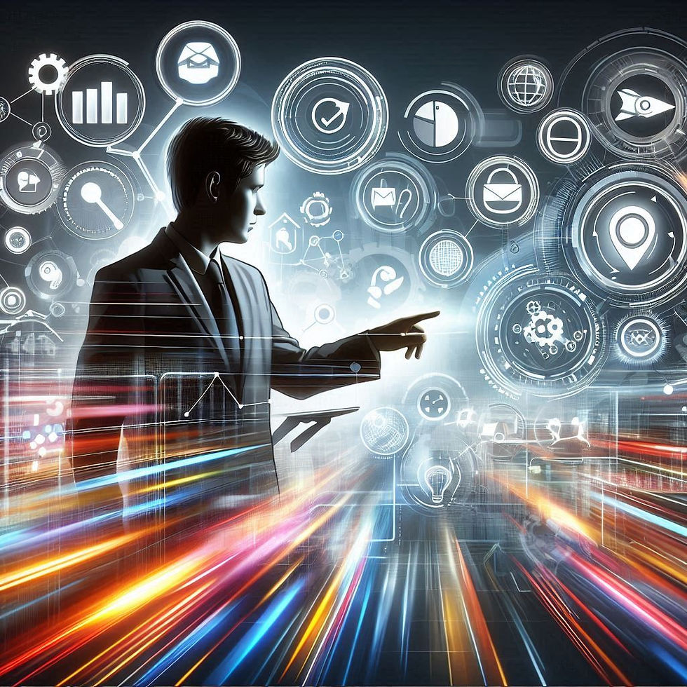 Business owner navigating the fast-paced digital marketing landscape.