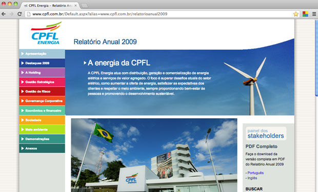 Relatório Anual online CPFL Energia