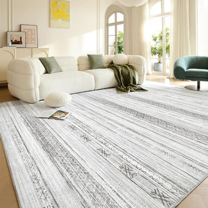 Large soft grey and ivory boho rug with Moroccan pattern