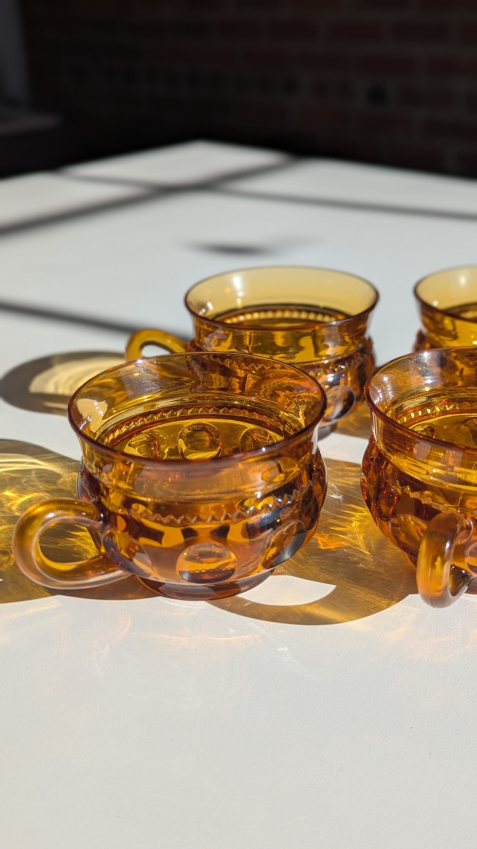 Thumbnail: 1960's Indiana Glass Cups - Set of 4