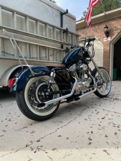 Thumbnail: Harley Sportster "Full Nude" Sissy Bar