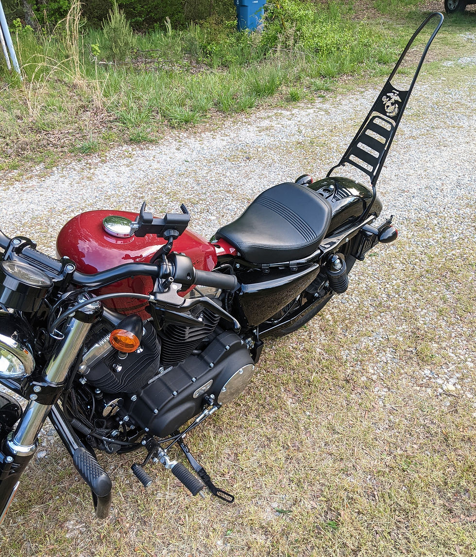 Thumbnail: Harley Sportster "Everything" Sissy Bar