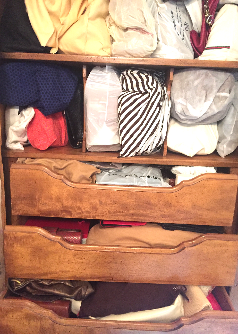 Handbag Collection in Armoir