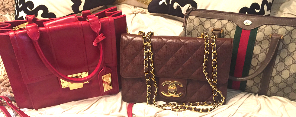 Badgley Mischka, Chanel, Gucci