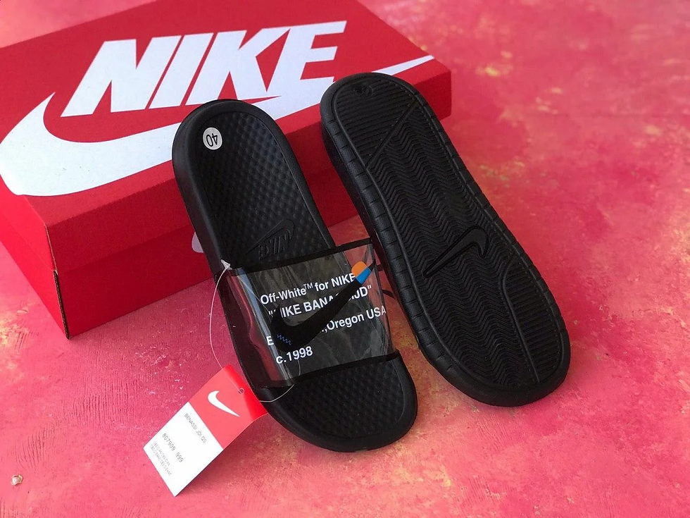 Сланцы Nike / шлепки найк чёрные
