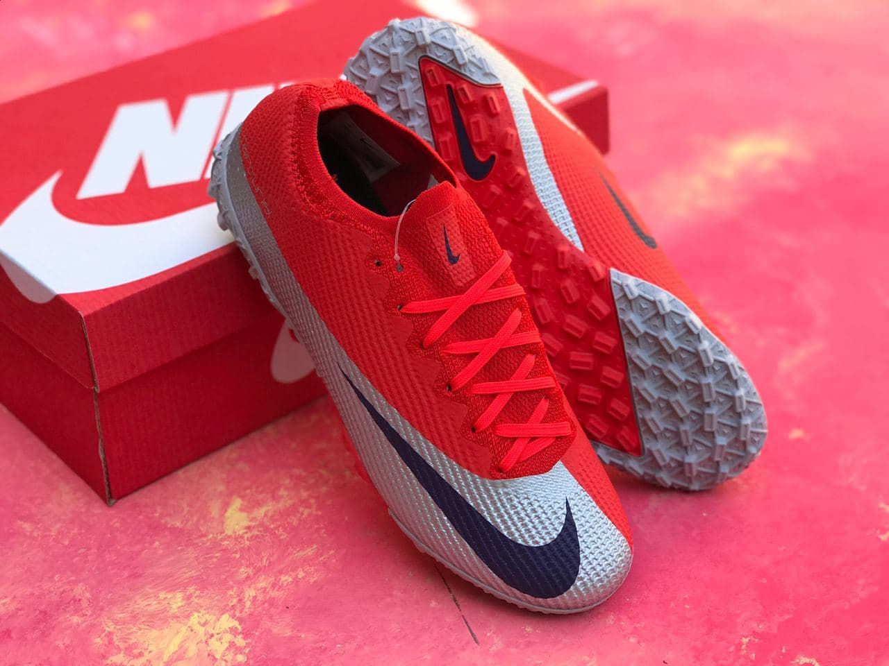 Nike Mercurial Vapor 13 Elite MDS FG / Сороконожки найк меркуриал / Многошиповки / Футбольная обувь