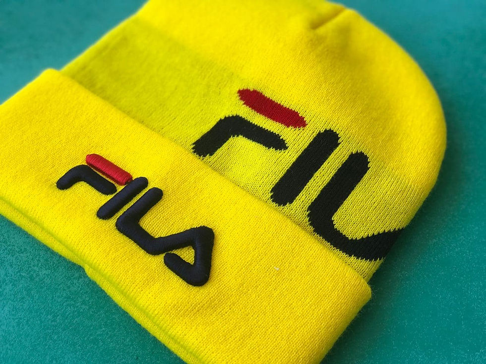 Миниатюра: Шапка Fila/ шапка фила жёлтая/ шапка женская/шапка мужская/ шапка унисекс