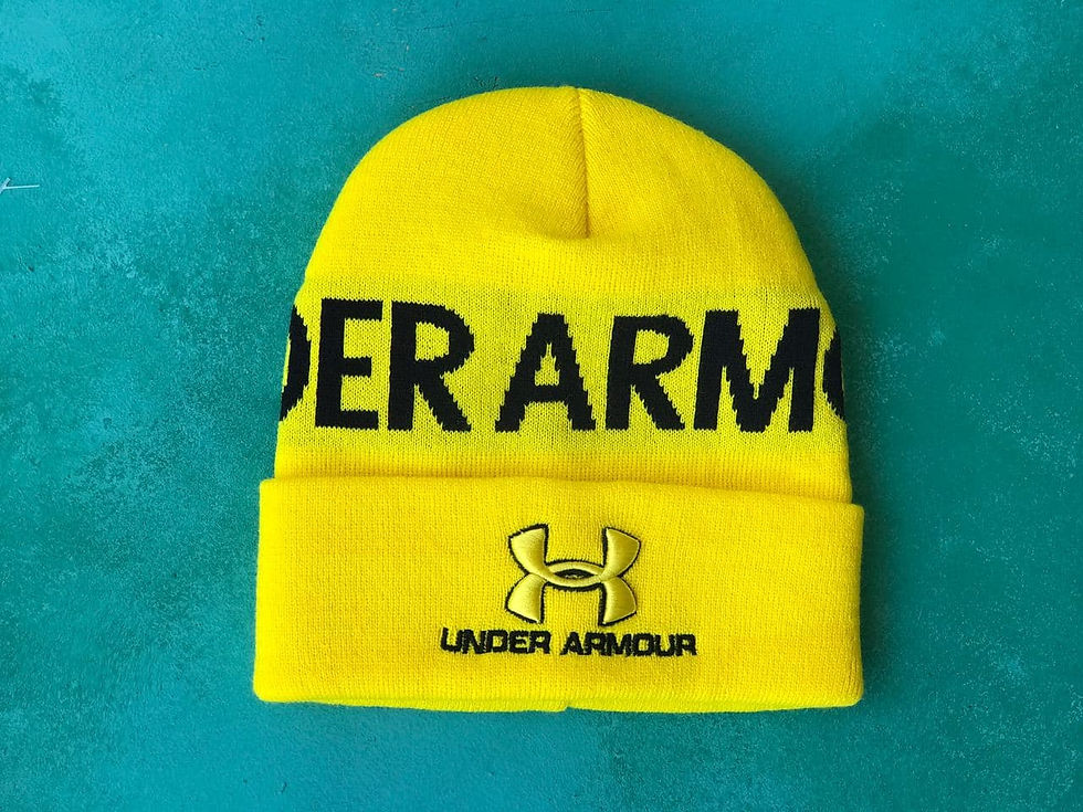 Шапка Under Armour/ шапка андер армер жёлтая/ шапка женская/шапка мужская/ шапка унисекс