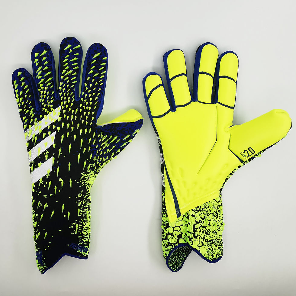Фото зелёно-синем вратарских перчаток Adidas Predator Pro PC в интернет магазине footgoal.shop