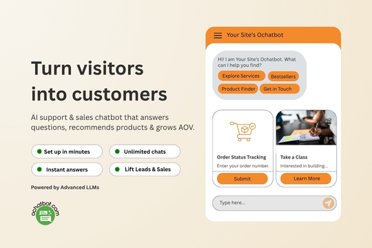 Ochatbot AI: Support & Sales banner