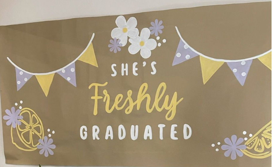 Thumbnail: Hand-painted Graduation Banner