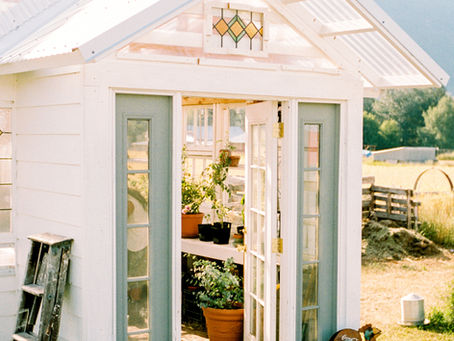 American Farmhouse Style Feature: Greenhouse She Shed