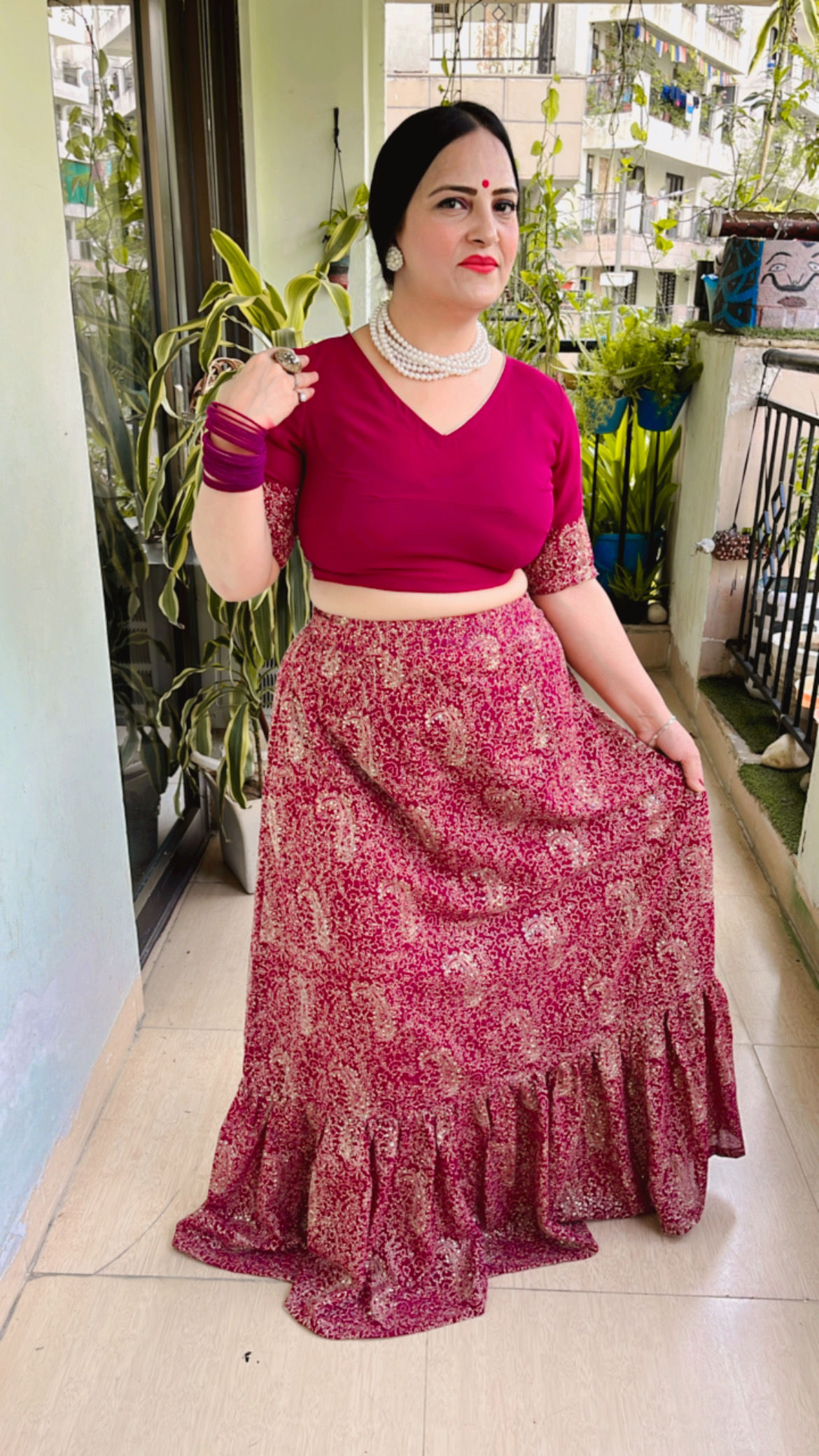 Upcycled Lehenga with Blouse