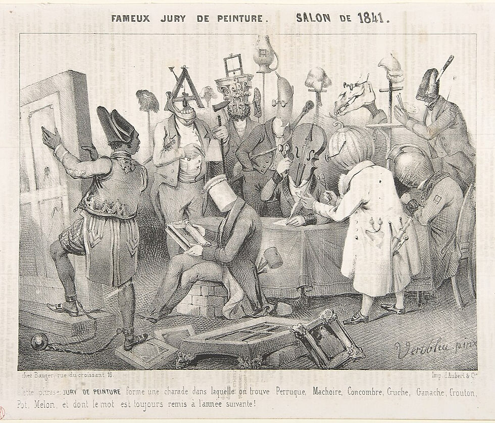 Clément Pruche, Fameux jury de peinture, Salon de 1841