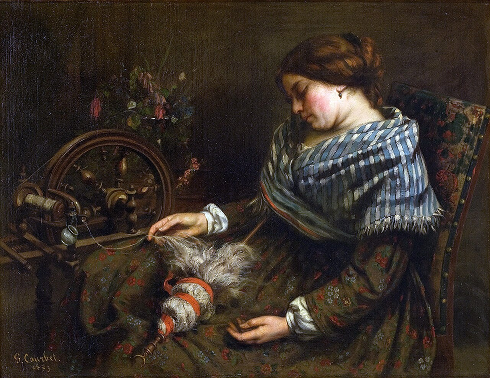 Gustave Courbet, The Sleeping Spinner, 1853