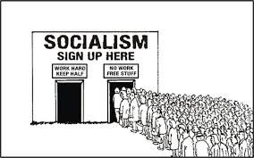 Picture shows false image of socialism as fear tactic