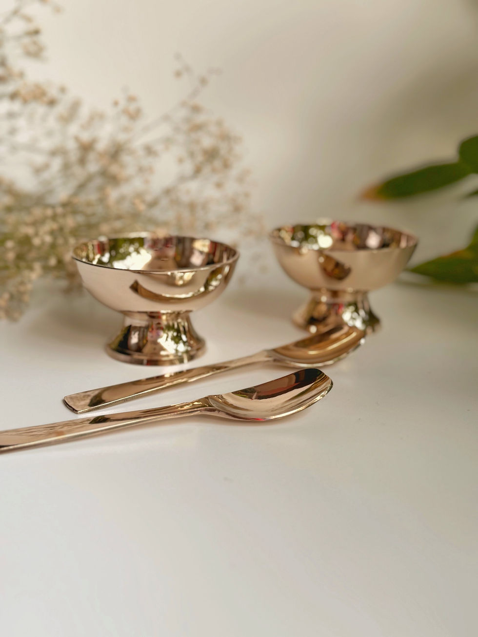 Thumbnail: Kansa Dessert Bowl Glossy Set of 2