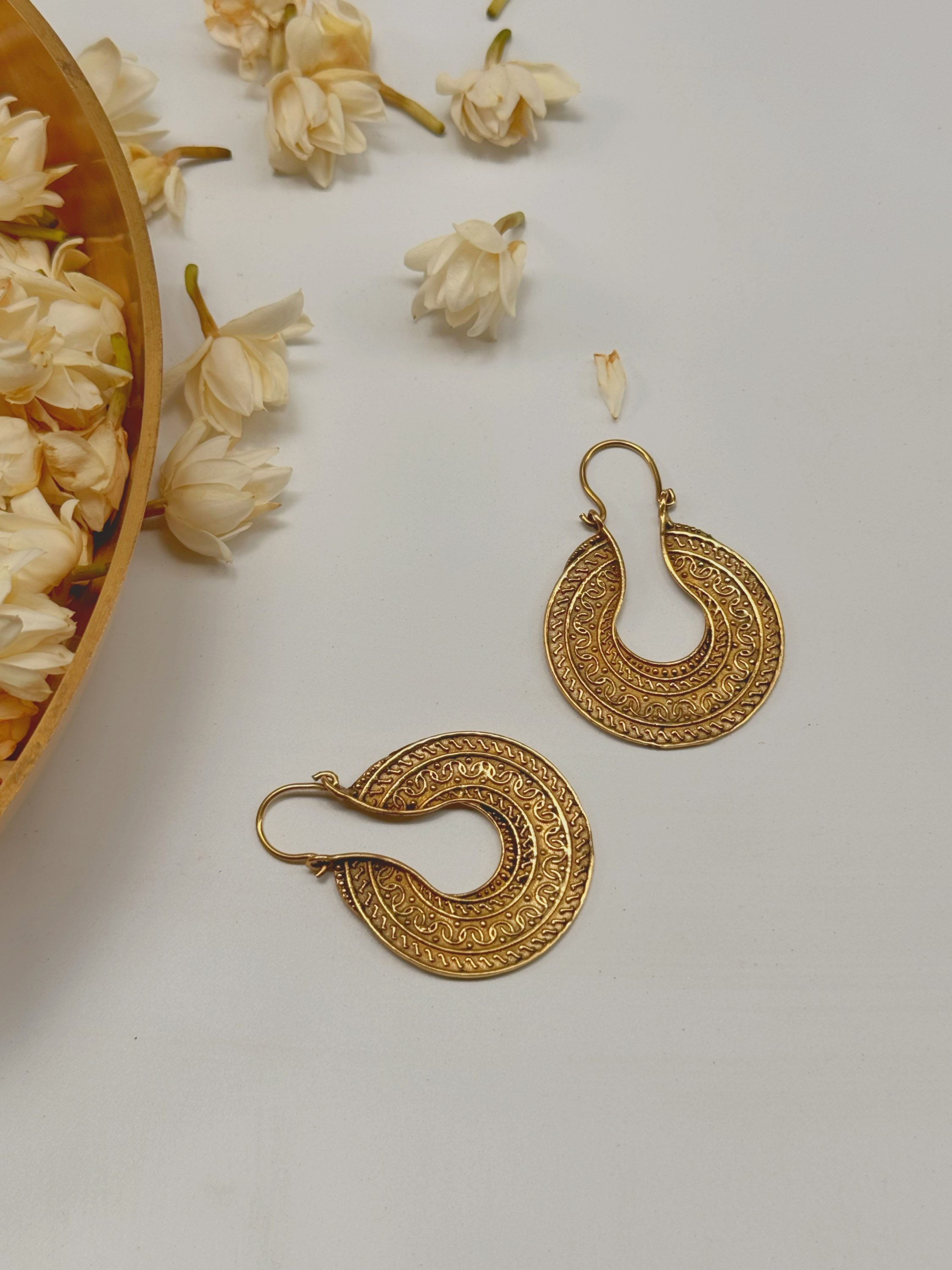 Bonita Brass Earrings