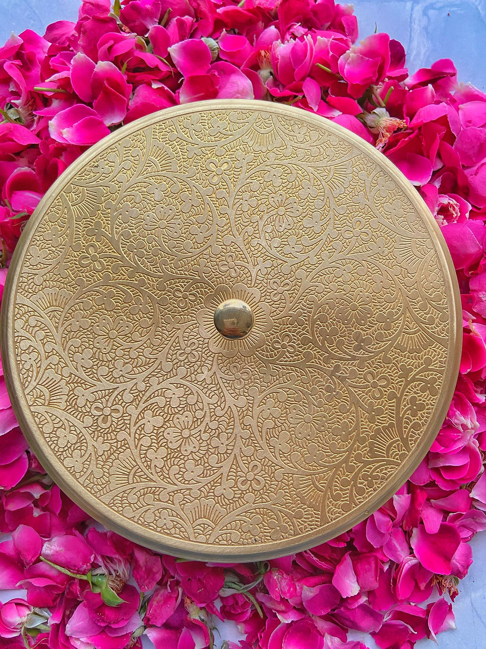 Thumbnail: Mandala Brass Spice Box | 8 inch