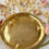 Thumbnail: Brass Lotus Thali : 10 inch
